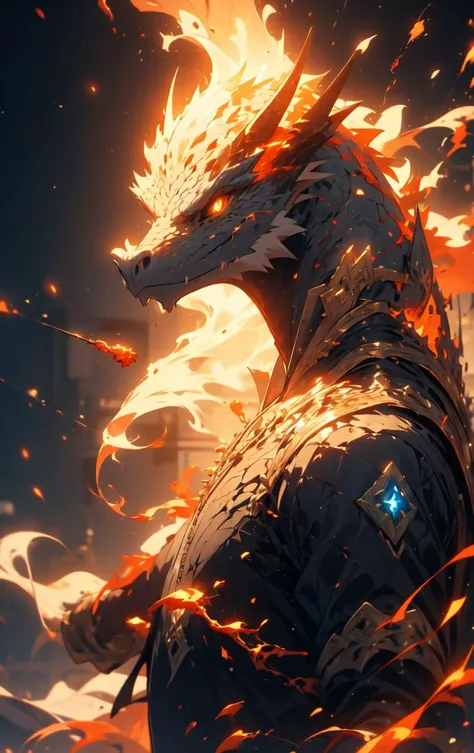 r1ge, dragonborn, glowing cracks, a dynamics Medium Shot of a Niv-Mizzet Reborn <lora:dragonborn_offset:.8@.3,.4@.5> <lora:Dra9onScaleAI:.2@0,.5@.5> <lora:Cracked Skin:1@.3,.6@.5> <lora:r1ge - AnimeRage:.3@.2,.8@.3>
