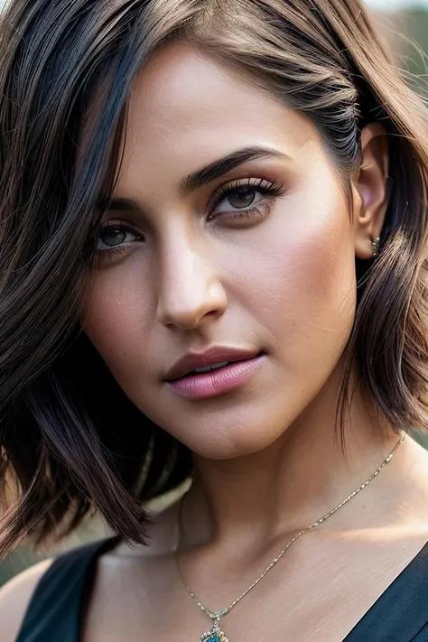 beautiful woman (Katr1n4K41f01:.99), beautiful hair, (( Angled bob :1.2)), ((portrait)), (closeup:1.2), ((from the waist up)), ((( A sleek, solar-powered floating music stage, hosting live music performances and concerts on water ))), natural skin texture, (( Trousers and long-sleeve wrap top :1.2)), 24mm, 4k textures, soft cinematic light, adobe lightroom, photolab, hdr, intricate, elegant, highly detailed, sharp focus, ((((cinematic look)))), soothing tones, insane details, intricate details, hyperdetailed, low contrast, soft cinematic light, exposure blend, hdr, faded, now