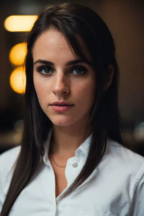 Photography, full body BREAK of restaurant waitress BREAK portrait, symmetrical, highly detailed, smooth, sharp focus, cinematic lighting, kkw-ph1