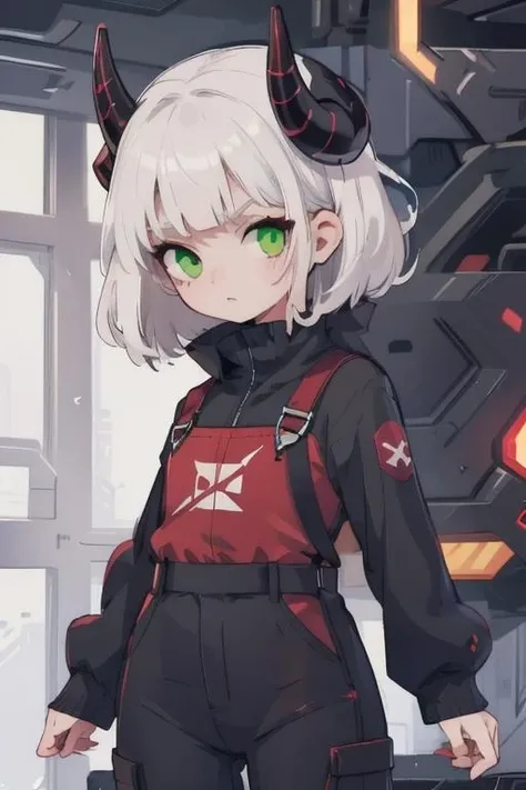 <lora:Allay:0.8> Allay, green eyes, black horns, coveralls, popped collar,, (thighs and up):1.5, (face focus), facing viewer, high detailed eyes, high detailed face,