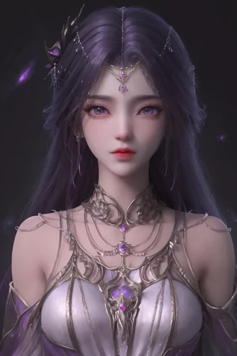 breathtaking <lora:TMyunxi:1>,yunxi,1girl,solo,hair ornament,purple hair,long hair,jewelry,dress,upper body,magic,purple dress,bare shoulders,earrings,bracelet,backlighting,beautiful detailed eyes,Very detailed eyes,night,magic,Purple flame,Luminous background,Glowing hair,exhaust,light particles,(black background:1.2),star halo, . award-winning, professional, highly detailed, best quality , masterpiece, illustration, an extremely delicate and beautiful, extremely detailed ,CG,unity,8k wallpaper, Amazing, finely detail, masterpiece, best quality,official art,extremely detailed CG unity 8k wallpaper,absurdres, incredibly absurdres, huge filesize , ultra-detailed, highres, extremely detailed,beautiful detailed girl, extremely detailed eyes and face, beautiful detailed eyes,light on face,