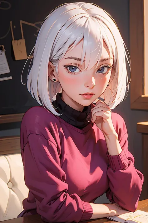(masterpiece, best quality), 1girl, <lora:fiona_frost:1> fiona_frost, sweater, earrings