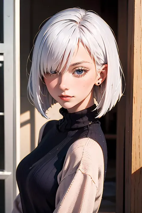 (masterpiece, best quality), 1girl,   <lora:fiona_frost:1> fiona_frost, sweater, earrings