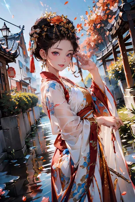 <(best quality, extremery best quality, masterpiece:1.4), (realistic, intricate details:1.4), (photorealistic:1.4), (extremely intricate:1.4), highres, ultra highres, ultra-detailed, absurdres, incredibly absurdres, extremely detailed, high quality, high resolution, hyperrealistic, ultra-realistic, hyper-detailed, top quality, best, fine detail, massive detail, Highly detailed, extreme detailed, highest detailed, high-res, absolutely resolution, reflection, (refraction:1.4), (hyperrealism:1.4)>, BREAK, 1girl, solo, looking at viewer, (young cute beautiful 18-year-old girl:1.4), 3d face, (hand of Guido Daniele:1.4), beautiful girl, Beautiful face, pretty, girlface, kpop idol, supermodel, stunning innocent symmetry face, perfect body, medium breast, slim waist, slim legs, (high detailed skin:1.5), glowing eyes, goddess, natural skin texture, shiny skin, White skin, Beautiful detailed face, detailed face, real skin texture, cute delicate face, finely detailed face, golden ratio, golden ratio face, expressive eyes, perfect face, perfect skin, flawless face, clear face, shiny hair, pale skin, Proper body proportion, perfect anatomy, realistic skin texture, luscious lips, glossy lips, natural makeup, beautiful bright pupils, slender figure, intricate eyes, detailed pupils, detailed face and eyes, longeyelashes, blush, good hand, perfect hands, pretty face, beautiful female bodies, finely detailed skin, oily shiny skin, clean facial features, an extremely delicate and beautiful, cute & girly, beautiful detailed eyes, stars in the eyes, detailed simmetric eyes, perfect smooth skin texture, BREAK, (((((standing, (zanhua, holding flower, Pink flower on head:1.4), (smile, Pink hair, Pink eye, long hair, Pink eyelashes, Pink lips, Pink lip colour, Eyes glowing Pink, flat bangs, wearing hanfu, in Pink and white, happy expression, bird, lotus, hair ornament, water, dancing with butterfly, hanfu_tang, tang dynasty, chinese traditional architecture, in the garden, floral background, brilliant colors, wearing Tang-style clothing, flowing sleeves, floral pattern, golden bracelets, pearl earrings, long_hair, nail_polish, jewelry, ancient art, chinese style, golden embroidery, ornate hairpin, jade accessories, standing in imperial palace, red pillars, golden details, intricate carvings, decorative screens, sparkling jewels, ruqun, rich Chinese red, golden decorations, exquisite screens, golden dragon-patterned wallpaper, Pink silk curtains, delicate porcelain, Pink flower decorations, Pink carpets, mooth curved bridge, blue sky and green water:1.5), (night, Night time, moon light, sky, landscape, aurora borealis, stars, outdoors, Chinese, Pink fireworks, Sakura tree background:1.4), (lake background, mountains, full moon background, night lake shore, river, forest, chinese style countryard, lanterns, pond, cobblestone pathway, building pavilion, chinese buildings, moutains, misty lake, ancient chinese background, puddle, after the rain, petals falling, wet grass and trees, flower sea, in a meadow, waterfall, breeze, flying splashes, flying petals, leaves, bloom, bloom effect, surrounded by heavy floating petal flow, petal, Pink butterfly, flower, detailed beautiful grassland with petal, flowers, plants, Pink rose, many Pink roses, leaves falling from the tree, dust is drifting, ethereal, scenery, nature, mysterious background:1.4), (iridescent colors, Iridescence, blush, mysterious, fantasy background, fantasy, open mouth:1.2), (fog, wind:1.2), (Luminescent Particles:1.3), (fullbody:1.2), (eye focus, face focus, character focus, close-up face:1.2), (dutch angle, cowboy shot:1.3), colorful refraction)))), BREAK, <watercolor, available light, detailed light, volumetric fog, beautiful lighting, Rembrandt lighting, Cinematic, pixel art, game art, key visual, surreal, PBR Texturing, Anisotropic Filtering, Maximum Clarity And Sharpness, Albedo And Specular Maps, Multi-Layered Textures, Surface Shading, Sub-Pixel Convolution, Sub-Pixel Convolution, Accurate Simulation Of Light-Material Interaction, blurry foreground, broad light, volumetric light effect, matte painting, perfectly defined features, volumetric lighting, Tone Mapping, Lumen Reflections, Global illumination, Ray Tracing, Screen Space Global Illumination, Accent Lighting, 32k, Natural Lighting, volumetric, cinematic masterpiece, Rule of thirds, high dynamic range, Multi-exposure HDR capture, cinematic render, game cg cinematic, atmospheric perspective, movie scene, epic dynamic frame, motion blur, ((cinematic look, Film look)), rim light, 4k textures, adobe lightroom, photolab, insane details, hyperdetailed, exposure blend, professional color grading, professional color correction, aerial perspective, particles and dust in beams of light, cinematic scene, dynamic lighting, sharp details, lomography, soft focus, light leaks, bold hues, atmospheric depth, (explosive light and shadow:1.2), aesthetics, intricate designs, ultra realistic digital art, (zentangle, mandala, tangle, entangle), (fractal art), elegant, vivid colours, floating particles, particles, dramatic, epic, (ink drawing, oil painting detailed), (dramatic lighting:1.2), RAW, huge filesize, extremery detailed CG, Photo, 8k uhd, cinematic atmosphere, trending on artstation, award-winning glamour photograph, highly detailed photo, official art, beautiful and aesthetic, unity 8k wallpaper, beautiful, highly detailed CG illustration, best illustration, intricate, Amazing, emotional, analog, painting, digital painting, concept art, Oil Painting, illustration, Classical art, Renaissance, Romanticism, Neoclassicism, Color Palette, depth and contrast, Vibrant colors, saturated, rich saturation, color harmony, vivid palette, concept-art, design style, detail character, concept render, colorful, analog photography, dreamy atmosphere, specular highlights, atmospheric lighting, (dynamic angle, dynamic pose :1.3), (shiny, clothes reflecting light, lens flare, bloom effect, light particle, lens glare:1.3), realistic lighting, cinematic light, (cinematic lighting), light in the face, soft lighting, saturated colors, detailed background, sharp focus, 8k high definition, perspective, Master Composition, roughness, post-processing, soft shadows, realistic shadows, ambient occlusion, ray-tracing, subsurface scattering, photon mapping, physically-based rendering, octane rendering, unreal engine 5, ue5 rendering, Adobe After FX, dslr, RTX, Best character details, radiosity, sharp, antialiased, RAW photo, HDR, 8k, 4k, (((Photographed by Roger Deakins, using a RED Monstro 8K VV camera and a series of high-end lenses))), ((Hasselblad photography)), (film grain:1.4), Kodak portra 400, ((Fujifilm X-T5)), professional photograph, depth of field, caustics, Broad lighting, diffuse lighting, rim lighting, two tone lighting, textile details, visible pores, high resolution scan, professionally color graded, photographic reality, automatic white balance, best lighting, detailed shadow, high contrast, strong light and shadow>, (PureErosFace_V1:0.5), (ulzzang-6500:1), <lora:epiNoiseoffset_v3:0.05>, <lora:add_detail:0.1>, <lora:zhongfenghuaxiyou-000018:0.05>, zhongfenghua, <lora:zanhua_v1:0.8>