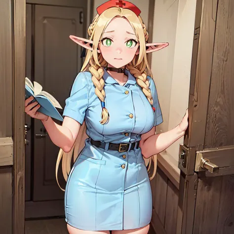 masterpiece,best quality,1girl,solo,marcillessa,<lora:Dungeon_Marcille_SSA_V1:1>,detailed and beautiful eyes,cowboy shot,
nurse,(nurse cap:1.1),hospital,(nurse uniform:1.15),hospital walkway,nowadays,
