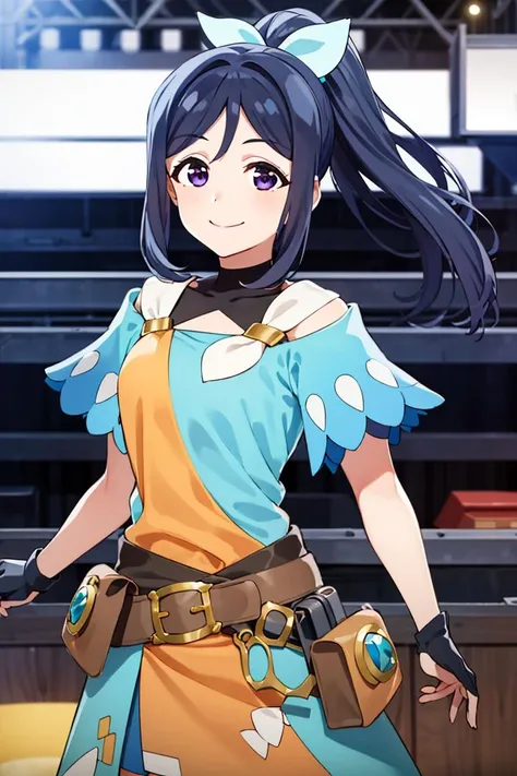 ((masterpiece,best quality)), absurdres,
<lora:Kanan_Genjitsu_no_Yohane:0.7>, Kanan_Genjitsu_no_Yohane,
solo, smiling, looking at viewer, cowboy shot,
cinematic composition, dynamic pose,