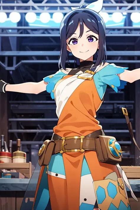 ((masterpiece,best quality)), absurdres,
<lora:Kanan_Genjitsu_no_Yohane:0.7>, Kanan_Genjitsu_no_Yohane,
solo, smiling, looking at viewer, cowboy shot,
magic shop, cinematic composition, dynamic pose,