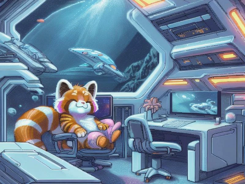 pastel, a small tiger red panda the news show host sleeping in a chair inside of an office <lora:C64graph:0.4> teletext, ultra detailed, colorful art from 1994
<lora:Atari Box Art Style v1:0.5> (Ocean Blue:1.2) dreams smiling writing <lora:dithering2:0.5> outdoors, aquarium <lora:BunnyTech:0.8> bunnytech, fluffy, scifi, pink hamster friend in a spaceship