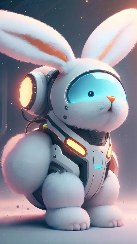 bunnytech Travel-size lotion fluffy scifi <lora:BunnyTech-20:1>
