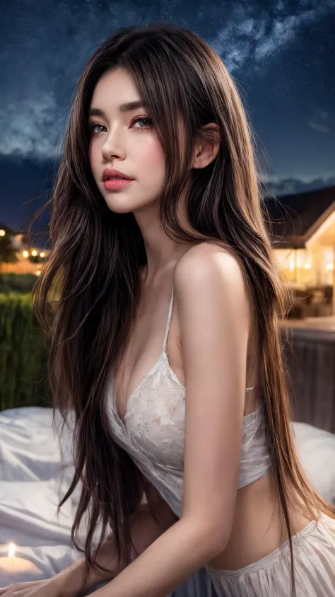 best quality, masterpiece, ultra-detailed, illustration, detailed light, an extremely delicate and beautiful, a girl, beautiful detailed eyes, stars in the eyes, messy floating hair, colored inner hair, Starry sky adorns hair, depth of field
<lora:add_detail:1.5>,