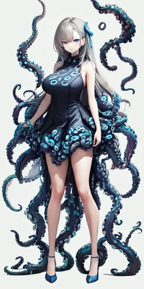 <lora:asuna_ichinose_v1:1> asuna ichinose, very long blonde hair, (blue:1.5) hair ribbon, high heels,
<lora:hyperfusion_550k_128dim-LoCon_extracted-v7:1> slimthick, hourglass, big ass, (topheavy:1.2),
<lora:0ct4dr3ss:1.1> (0ct4dr3ss:1.2), (long tentacle dress:1.2), full body,
simple background,