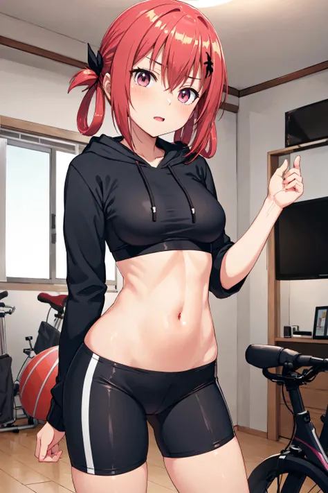 masterpiece, top-quality, realisitic, The ultra-detailliert, (Glossy skin, full of sweat:1.4), absurderes, slender, B86,W58,H85, Look at viewers, 1girl in, 独奏, track uniforms,White Sports Bra, White Racing Bloomers, White sneakers, Pink hair,extra very short hair, nakagawa kanon, (thighs thighs thighs thighs:0.6), 动态照明, hight resolution, foco nítido, depth of fields, A detailed eye, Sharp pupils,embarrassed from,Seductive smile,full-face blush,Open mouth,Tongue out,saliva trail,Rough breath,rape face,m-legs, perfect anatomia,arms behind back, rikujou,Realistic pupils,Pee a lot in yellow,Wide View