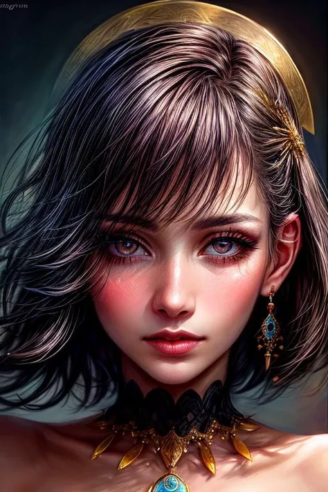 (masterpiece:1.2),(best quality:1.3),(photorealistic:1.4),(Realistic:1.4),
a photo of a caucasian woman,supermodel,solo,((full sharp,highly detailed)),Detailed Skin Textures,detailed,detailed skin pores,film grain,long lashes,mascara,aegyo sal,bangs,(short hair),(Amorous eyes),oval face,visible,earring,necklace,(fair skin:1.2,Soft and tender skin),mazing eyes,Headpiece,
(front:1.5),(facing viewer:1.3),view from top,(Ultra close-up:1.3),(eyes focus:1.3),
(bare shoulders:1.3),Shame,Blush,orgasm,restrained,Desire expression,(lip apart:1.2),
<lora:more_details:1> <lora:LowRA:0.2>,