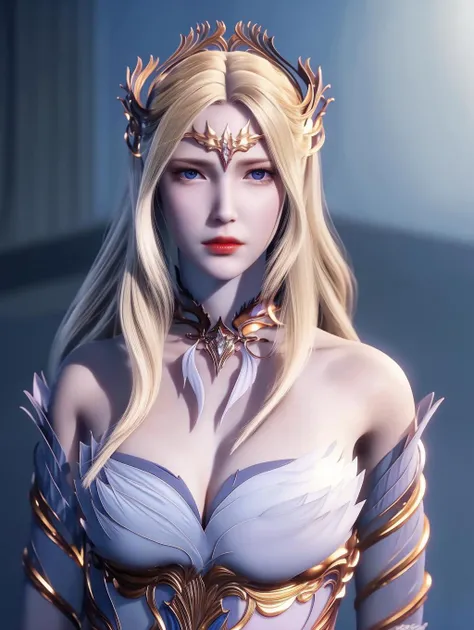 1girl, solo, blunt_bangs, long_hair, nipple,nude,topless, (looking at viewer:1.2),(realistic:1.2),
(upper body:1.3), (large breasts:1.2), <lora:qianrenxue:1> <lora:koreanDollLikeness_v15:0.5>