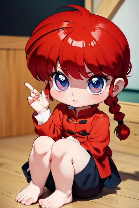 (8k, RAW photo, best quality, masterpiece:1.2), <lora:RanmaChanV2:0.8>, RanmaChan, (((chibi))),
RanmaRedShirt