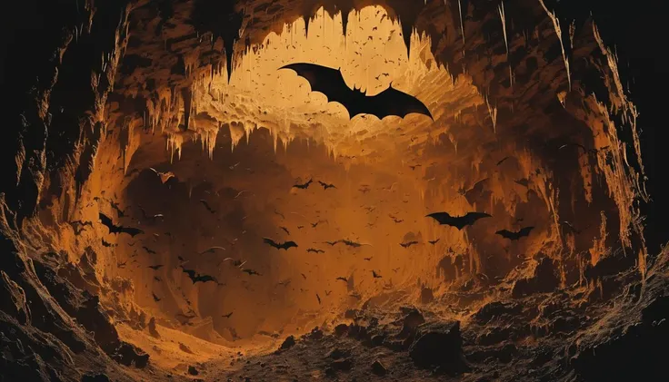 impactful paint of a cave full of bats <lora:The_Dark_Side_of_the_Earth:0.8>, highly detailed, 8k, sharp, professional, clear, high contrast, high saturated, , vivid deep blacks, crystal clear