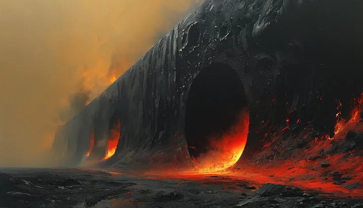 impactful paint of The Hell <lora:The_Dark_Side_of_the_Earth:1.0>, highly detailed, 8k, sharp, professional, clear, high contrast, high saturated, , vivid deep blacks, crystal clear