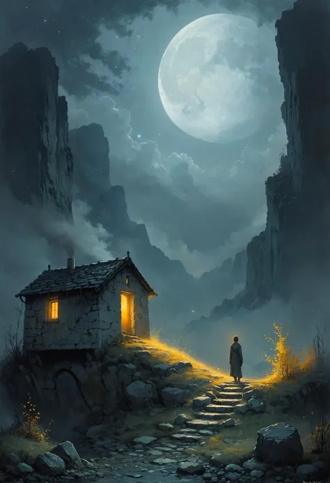 I'm a searchlight soul, they say, but I can't see it in the night, <lora:The_Dark_Side_of_the_Earth:0.8>, <lora:RMSDXL_Creative:0.8>, Overcast Light, <lora:Dreamyvibes artstyle SDXL - Trigger with dreamyvibes artstyle:0.7> Dreamyvibes Artstyle