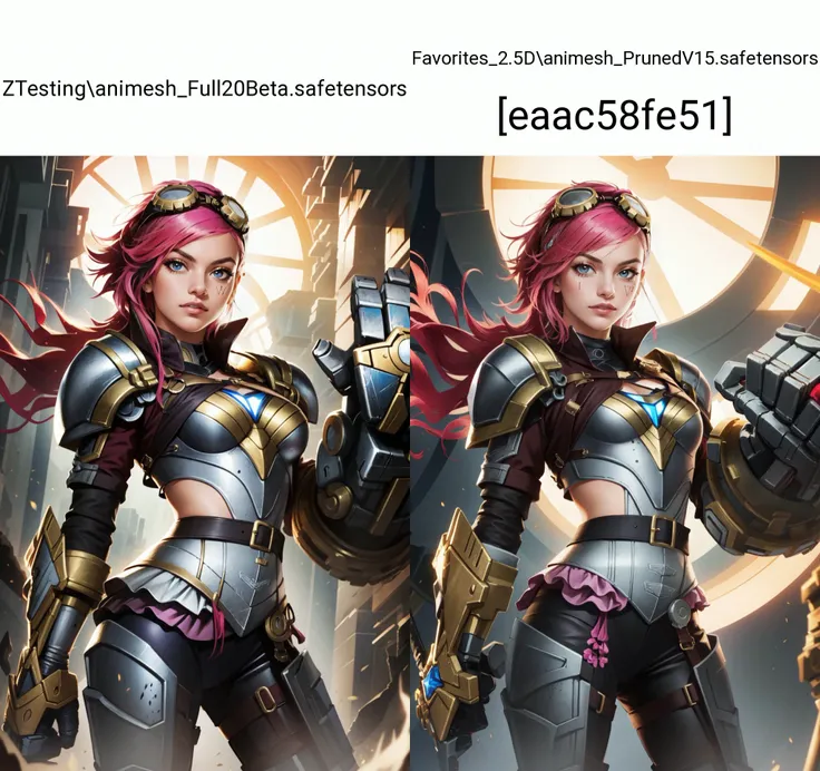 (masterpiece, best quality),  intricate details,
<lyco:GoodHands-beta2:0.8>
1girl,  <lyco:vi-08:0.8> vi, original-clothes, gauntlets, pink hair, goggles on head