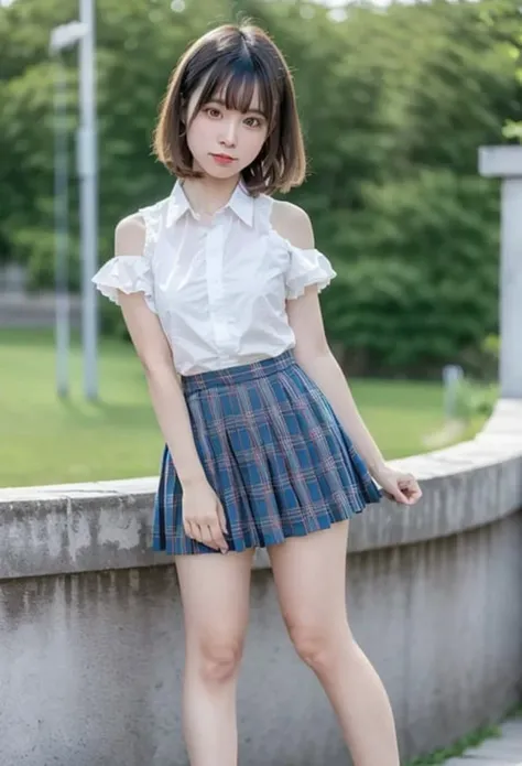 detailed,8k, detailed shadow, blurry background, depth of field,
looking at viewer, bare shoulder, see-through,
plaid, kneehighs, plaid skirt, skirt
,<lora:liyuuLora_liyuuV1:0.8>, (masterpiece,best quality)