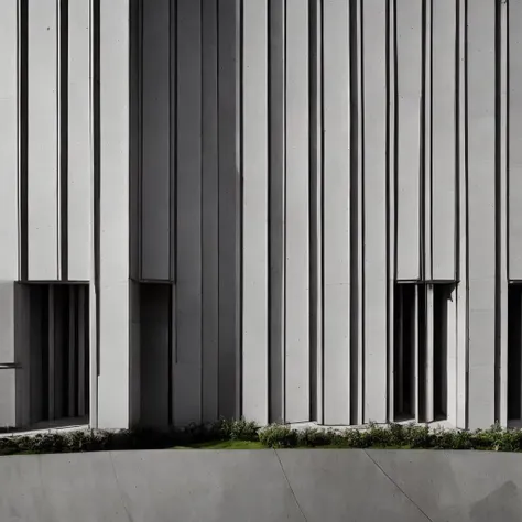 An award winning photograph of a brutalist building, old concrete, weathered exterior