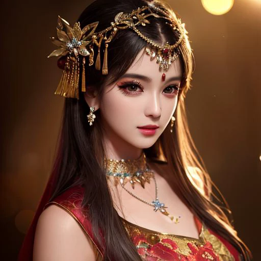 best quality, masterpiece, highres, 1girl,china dress,hair ornament,necklace, jewelry,Beautiful face,upon_body, tyndall effect,photorealistic, dark studio, rim lighting, two tone lighting,(high detailed skin:1.2), 8k uhd, dslr, soft lighting, high quality, volumetric lighting, candid, Photograph, high resolution, 4k, 8k, Bokeh