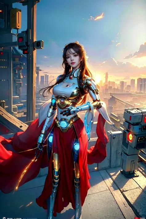 (1girl:1.3), solo,__body-parts__, official art, unity 8k wallpaper, ultra detailed, beautiful and aesthetic, beautiful, masterpiece, best quality, RAW, masterpiece, super fine photo,, best quality, super high Resolution, photorealistic, sunlight, full body portrait, stunningly beautiful,, dynamic pose, delicate face, vibrant eyes, (side view), she is wearing a futuristic Iron Man mech, red and gold, Highly detailed abandoned warehouse background, detailed face, detailed complex busy background, messy, gorgeous, milky, high detailed skin, realistic skin details, visible pores, sharp focus, volumetric fog, 8k uhd, dslr camera, High quality, film grain, fair skin, photorealism, lomography, sprawling metropolis in a futuristic dystopia, view from below, translucent
