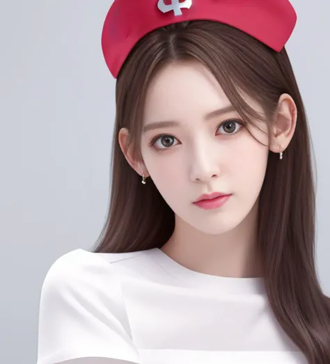 best quality, masterpiece, realistic:1.2, 1girl, solo, innocent, real face, realistic skin, detailed eyes, detailed facial features, glasses,
cowboy shot, (detail eyes), short hair, fashion girl, sexy pose,
( nurse cap), nurse uniform,  nurse,

photorealistic:1.3, extremly detailed, an extremely delicate and beautiful, RAW photo, professional lighting, light on face, blurry background,
beautiful eyes, real skin, realistic face, realistic skin, detailed eyes, detailed clothes features, full body, model pose, looking at viewer,

<lora:miyawaki_SakuraLora_v20:0.7>, <lora:leSSERAFIM_SakuraV1a:0.6>,   pureerosface_v1:0.2,