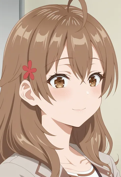 score 7 up, source anime, 1girl, , <lora:Maria_Roshidere_V1:1> KJOmaria, brown hair, brown eyes, hair between eyes, ahoge, long hair, hair ornament, , <lora:sanitary napkins_pony_V1.1:1.1> sanitary napkins, panties,,