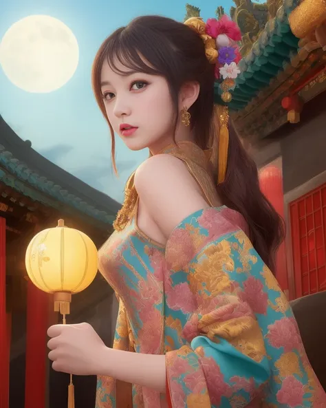 (8k, RAW photo:1.2),best quality, ultra high res,dramatic angle,(fluttered detailed color splashs), (illustration),(((1 girl))),(long hair),(rain:0.9),(hair ornament:1.4),there is an ancient palace beside the girl,(((chinese clothes))),(focus on), color Ink wash painting,(color splashing),colorful splashing,(colorful),(((cool colors))),(((Tang dinasty)))(sketch:0.8), Masterpiece,best quality, beautifully painted,highly detailed,(denoising:0.6),[splash ink],((ink refraction)), (beautiful detailed sky),moon,highly,detaild,(masterpiece, best quality, extremely detailed CG unity 8k wallpaper,masterpiece, best quality, ultra-detailed),(Lycoris radiata), <lora:GuoFeng3_Fix-non-ema-bf16:0.8>, <lora:koreanDollLikeness_v15:0.4>
