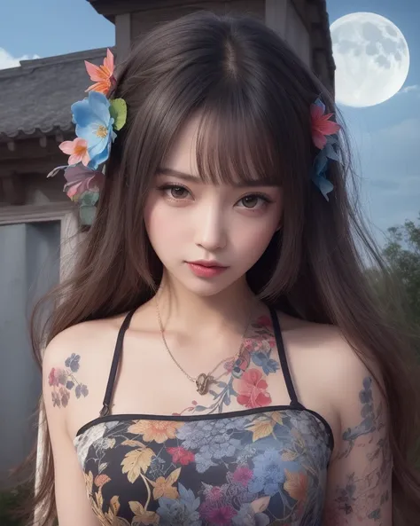 (8k, RAW photo:1.2),best quality, ultra high res,dramatic angle,(fluttered detailed color splashs), (illustration),(((1 girl))),(long hair),(rain:0.9),(hair ornament:1.4),there is an ancient palace beside the girl,chinese clothes,(focus on), color Ink wash painting,(color splashing),colorful splashing,(((colorful))),(sketch:0.8), Masterpiece,best quality, beautifully painted,highly detailed,(denoising:0.6),[splash ink],((ink refraction)), (beautiful detailed sky),moon,highly,detaild,(masterpiece, best quality, extremely detailed CG unity 8k wallpaper,masterpiece, best quality, ultra-detailed),(Lycoris radiata), <lora:GuoFeng3_Fix-non-ema-bf16:0.8>, <lora:koreanDollLikeness_v15:0.3>