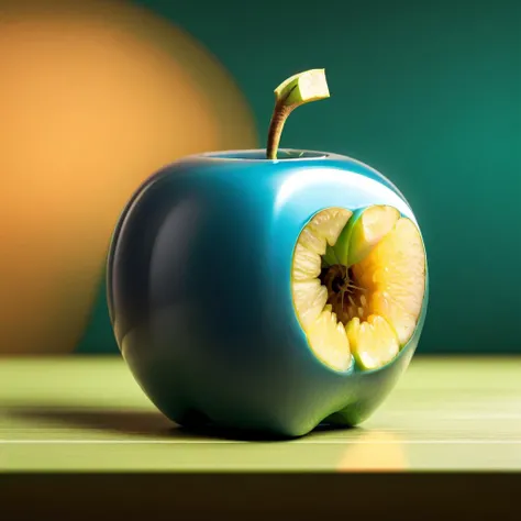 1 apple,object focus <lora:e-commerce_photography02:1>