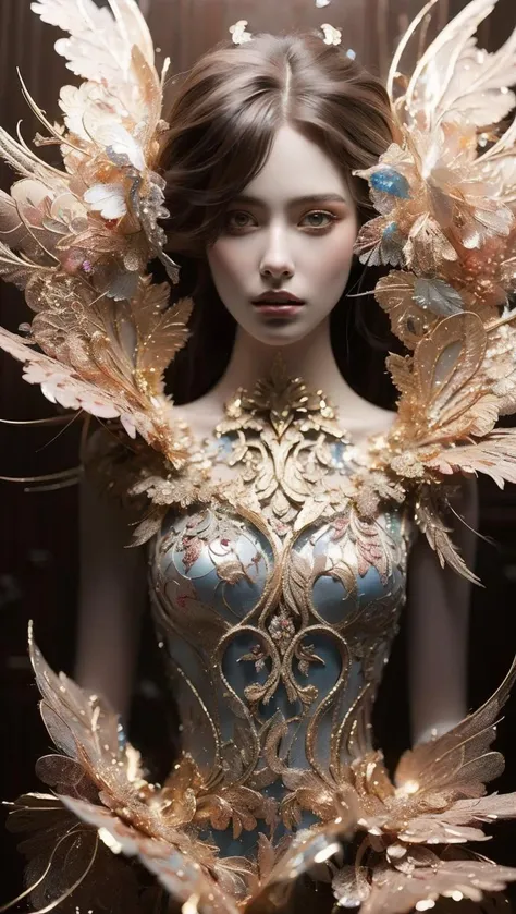 8k portrait of beautiful cyborg with brown hair, intricate, elegant, highly detailed, majestic, digital photography, art by artgerm and ruan jia and greg rutkowski surreal painting gold butterfly filigree, broken glass, (masterpiece, sidelighting, finely detailed beautiful eyes: 1.2), hdr,((whole body)),
<lora:Mr MC R WM V_20230620225530:0.3> <lora:lifu_20231005200924:0.65>lifu <lora:ww:0.61>