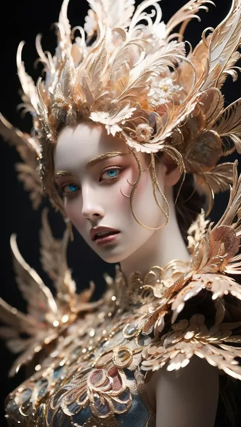 8k portrait of beautiful cyborg with brown hair, intricate, elegant, highly detailed, majestic, digital photography, art by artgerm and ruan jia and greg rutkowski surreal painting gold butterfly filigree, broken glass, (masterpiece, sidelighting, finely detailed beautiful eyes: 1.2), hdr,((whole body)),
<lora:Mr MC R WM V_20230620225530:0.3> <lora:lifu_20231005200924:0.65>lifu <lora:ww:0.61>