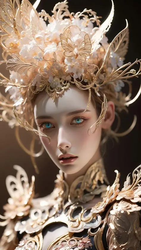 8k portrait of beautiful cyborg with brown hair, intricate, elegant, highly detailed, majestic, digital photography, art by artgerm and ruan jia and greg rutkowski surreal painting gold butterfly filigree, broken glass, (masterpiece, sidelighting, finely detailed beautiful eyes: 1.2), hdr,((whole body)),
<lora:Mr MC R WM V_20230620225530:0.3> <lora:lifu_20231005200924:0.65>lifu <lora:ww:0.61>