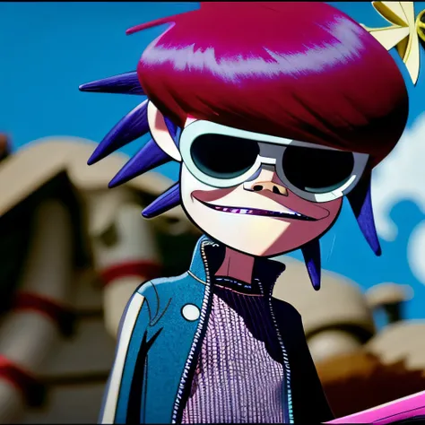 an exquisite cartoon of people looking cool in the style of newgorillaz, highly detailed, fine details, (centered), 4k