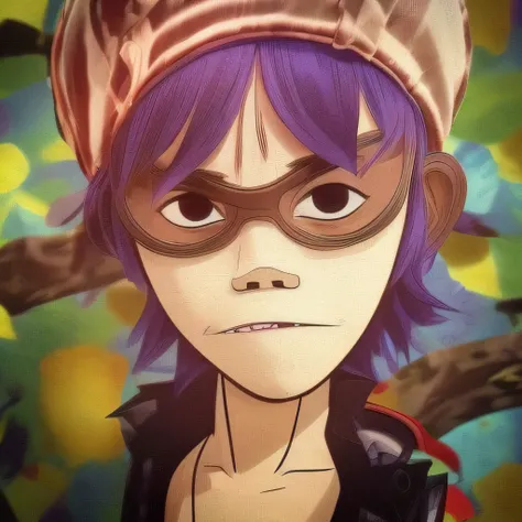An exquisite 3d render of a person (in the style of newgorillaz), dramatic and nostalgic vibe, with raindrops and an urban backdrop, evocative expression, gorgeous, beautiful colourful, insanely complex, 4k