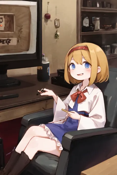 1girl,solo,***********,petite,****,
Mafia hideout, ashtray, iron array, multi-monitor computer, sofa,concrete room,
detailed background,
<lora:ALCTIS_V10:1>, ALCTIS,evil grin,fang,with a cigarette in her mouth,blond hair,blue dress,short hair,Red catsuits