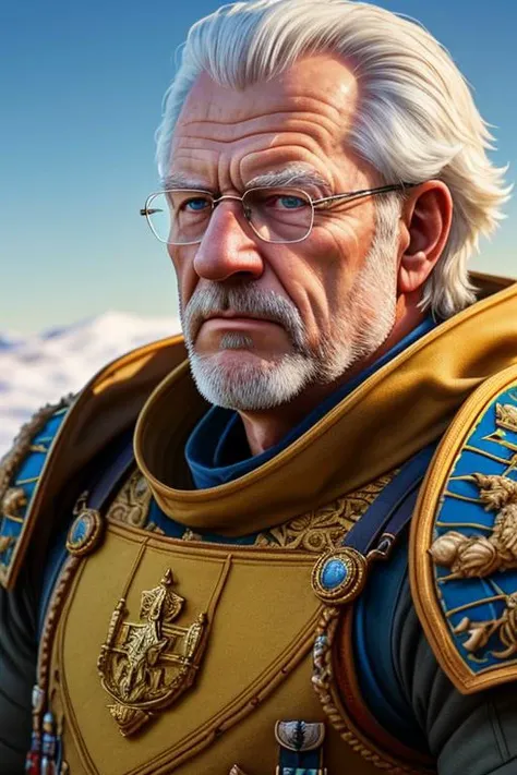 full picture of Swedish King Carl Gustaf, military armor, outside on mars, Sweden, coolest person ever, masterwork, 8K uhd, high-quality photography, sharp, (skin pores), (intricate details, hyperdetailed:1.15), (highly detailed skin:1.5), detailed face, ultra realistic, 75mm, ((masterpiece)), ((best quality)), 50mm, film grain, RAW photo, subsurface scattering, (realistic lighting:1.1), (realistic shadows:1.1), hyperrealism, Nikon 70d, ISO200, F/2.8, 1/25sec<lora:carl_xvi_vng:1.0>