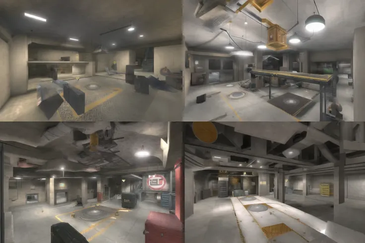 a tf2 map in an underground tomb, masterpiece, absurdres