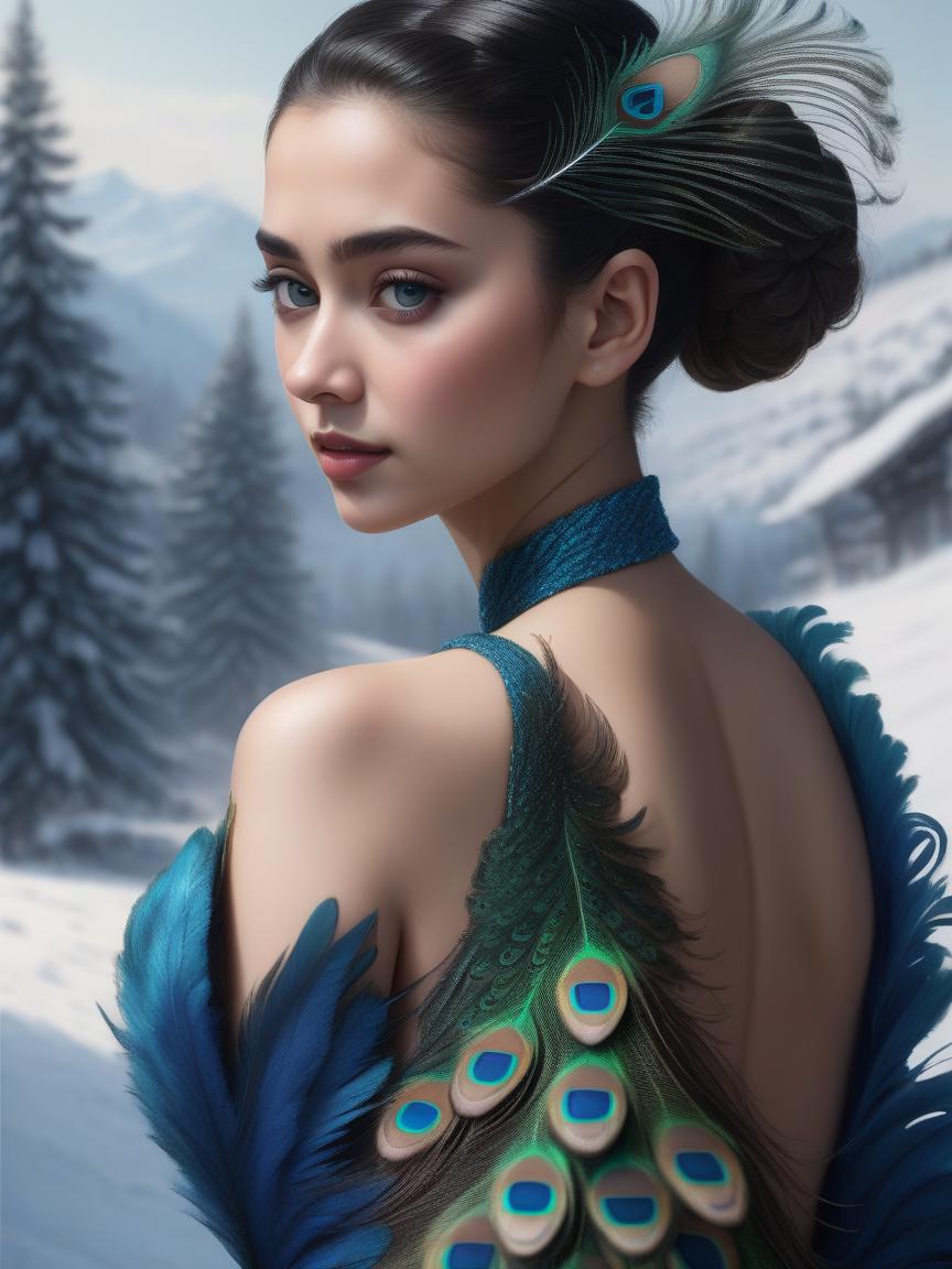 Peacock Feather Dress (XL) v1.0