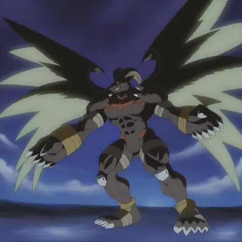 score_9, score_8_up, score_7_up, score_6_up, score_5_up, score_4_up, BREAK, detailed background, muscular, Belphemon, highly detailed eyes, alluring gaze, brash confident smile, evil, villain, wings, goat horns, Digimon, handsome alpha male, chiaroscuro, ((manga, absurd levels of detail, high quality, best quality, good quality, perfect proportions, bara, kemono, manga ink outlines, red eyes, dark grey body, ):1.15), ((wide thick chest, large pecs, large biceps, abs, thick legs, veiny muscles, bulging muscles, thick thighs, thick arms, ):1.15),
((in the style of the anime Digimon, Digimon Story Cyber Sleuth, Digimon Masters Online, Digimon World Next Order, Digimon Tri, Belphemon, ):1.5),
((in the style of and art by Chunie, jiandou, taran fiddler, darkgem, Pino Daeni, ruaidri, yupa, kiyosan, FrAnubis, ReptileCynrik, narse, honovy, Izrez, twinkle-sez, Adios, midjourney, )),
<lora:SDXK Test 2:1>
