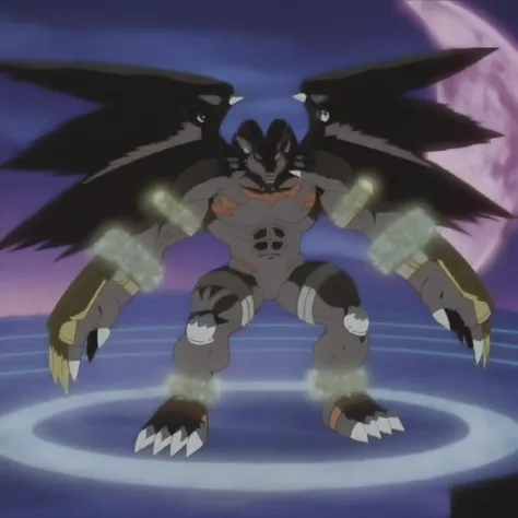 score_9, score_8_up, score_7_up, score_6_up, score_5_up, score_4_up, BREAK, detailed background, muscular, Belphemon, highly detailed eyes, alluring gaze, brash confident smile, evil, villain, wings, goat horns, Digimon, handsome alpha male, chiaroscuro, ((masterclass anime screenshot illustration, illustration, video game screenshot, digital anime, high level rendering, absurd levels of detail, high quality, best quality, good quality, perfect proportions, bara, kemono, manga ink outlines, red eyes, dark grey body, ):1.5), dynamic fighting pose, it is nighttime in a city wasteland with Belphemon delighting in his power, ((wide thick chest, large pecs, large biceps, abs, thick legs, veiny muscles, bulging muscles, thick thighs, thick arms, ):1.15),
luminous reflections, rtx on, subspace scattering, (subsurface scattering:1.1), dynamic hdr tone mapping, (volumetric lighting:1.2), (screenspace reflection:0.7), (Physically-Based Rendering:1.35), (Unity Wata environmental lighting:0.4), maximal attention to correctness and detail,
((in the style of the anime Digimon, Digimon Story Cyber Sleuth, Digimon Masters Online, Digimon World Next Order, Digimon Tri, Belphemon, ):1.5),
((in the style of and art by Chunie, jiandou, taran fiddler, darkgem, Pino Daeni, ruaidri, yupa, kiyosan, FrAnubis, ReptileCynrik, narse, honovy, Izrez, twinkle-sez, Adios, midjourney, )),
<lora:SDXK Test 2:1>