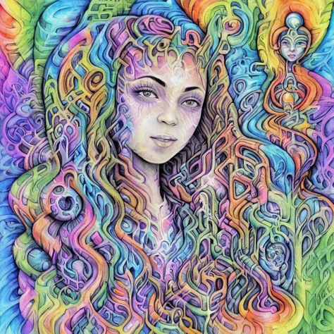 <lora:f4b14n:1> f4b14n cpencil psychedelic graffiti girl