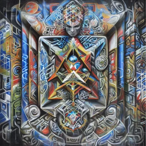 <lora:f4b14n:1> f4b14n str0k3 graffiti sacred geometry