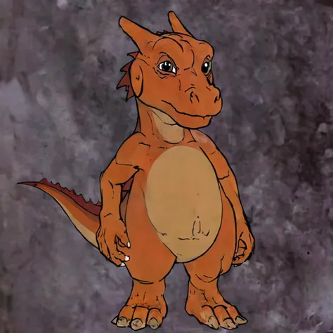 Charizard with a human face, full body, <lora:rankinbasshobbit_styleXL_v.10.2:2.5> Bilbo face, Bilbo eyes