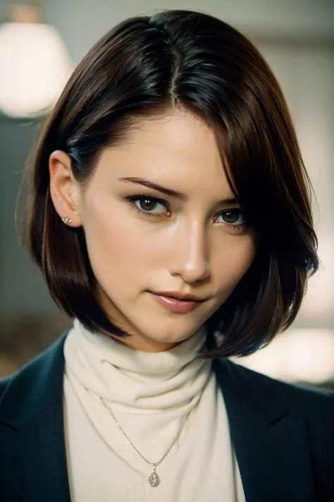 <lora:Chyler_Leigh:0.85>, A stunning intricate full color portrait of beauty woman,wearing a white turtleneck, epic character composition, by ilya kuvshinov, alessio albi, nina masic, sharp focus, natural lighting, subsurface scattering, f2, 35mm, film grain,