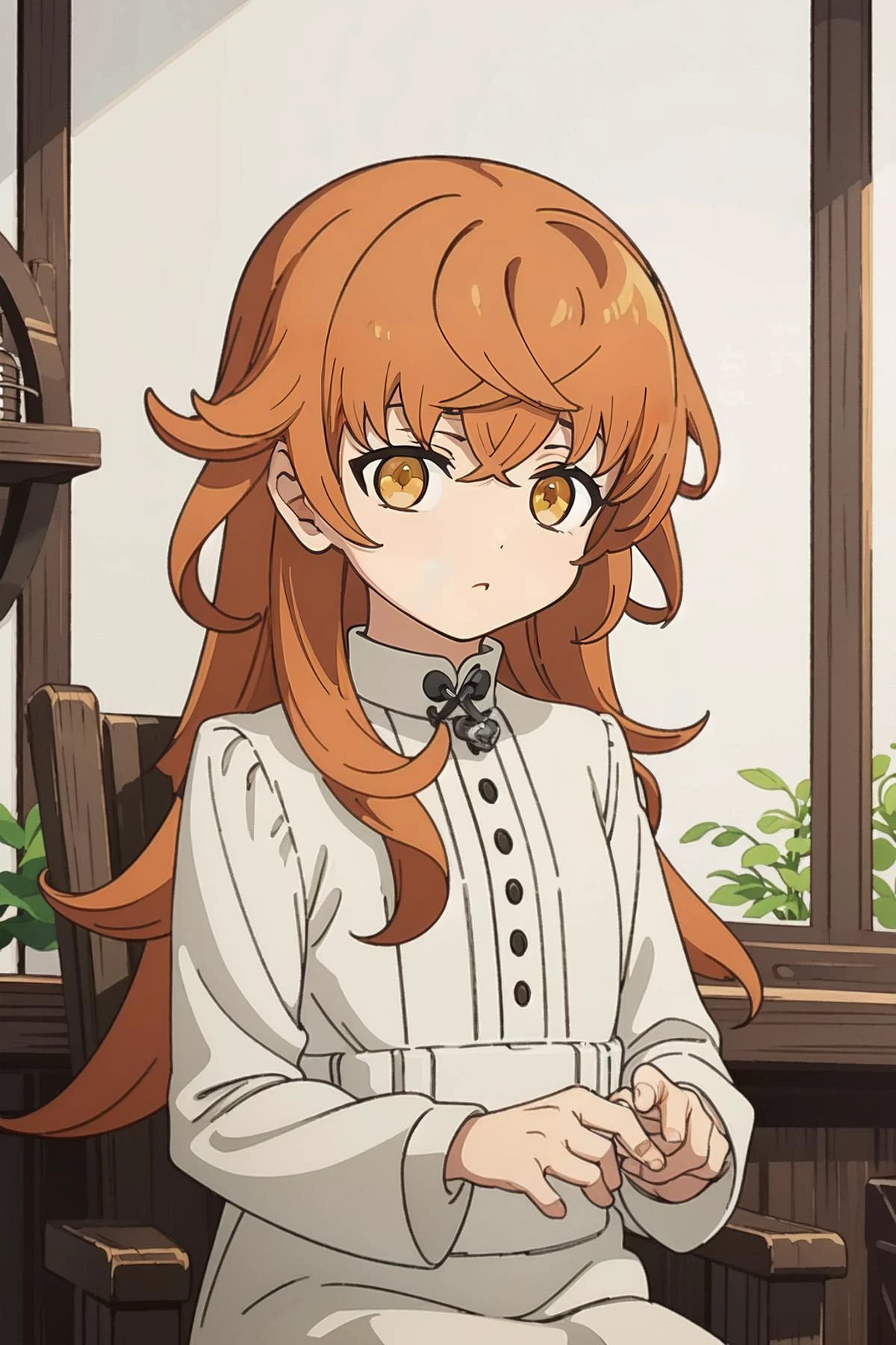 (masterpiece, best quality), intricate details,
1girl, <lora:1657232727343500012:0.8> juliette, yellow brown eyes, orange hair, long hair, shaggy cut, crossed bangs, indoors, metal collar, chain, sitting inside a cage,