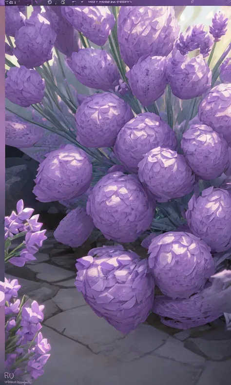 RTX 4090 lavender purple design , detailed texture , cinematic , unreal engine , high graphic