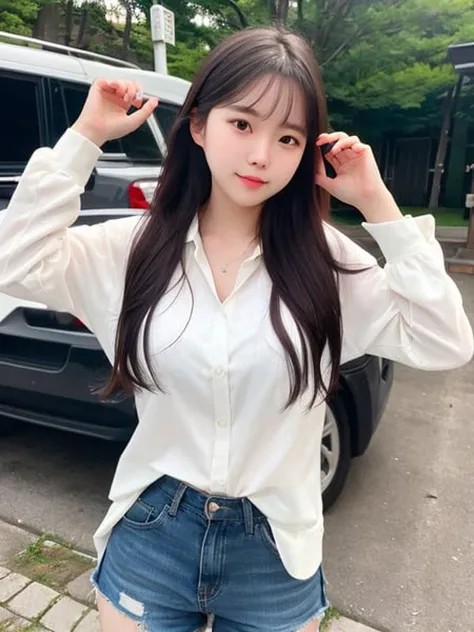 <lora:koreanDollLikeness_v15:0.5>, ultra real detailed, RAW photo,best quality, (realistic:1.2), 1 korean college girl who looks like iu, 5 fingers fixed, 16k UHD, hand finger length ultra detail, dslr, background super high resolution quality, finger ultra quality, hair wave, 5 fingers, a-cup full body picture, fujifilm XT3, full body shot, professional color graded, physically based rendering, highres, front, f 2.4, 35mm